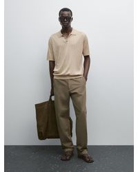 MASSIMO DUTTI - Polo Punto Canalé - Lyst