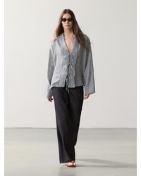 MASSIMO DUTTI - Camicetta Con Fiocchi - Lyst