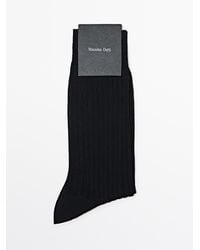 MASSIMO DUTTI - Ribbed Smart Socks - Lyst