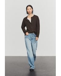 MASSIMO DUTTI - 100% Cashmere Oversize Knit Cardigan - Lyst