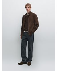 MASSIMO DUTTI - Wildlederjacke Mit Stehkragen - Lyst