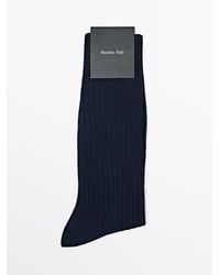 MASSIMO DUTTI - Ribbed Smart Socks - Lyst