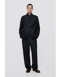 MASSIMO DUTTI - Wool Double Overshirt Total Look - Lyst