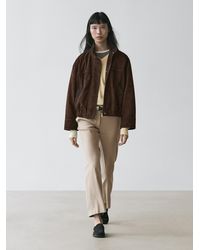 MASSIMO DUTTI - Straight-Leg Linen Blend Trousers - Lyst