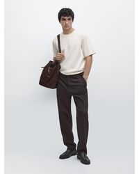 MASSIMO DUTTI - 100% Cotton Wide Fit T-Shirt - Lyst