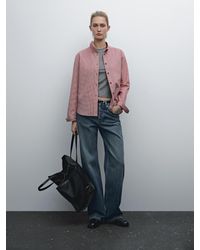 MASSIMO DUTTI - Hemd Mit Karomuster Aus Baumwollmischgewebe - Lyst