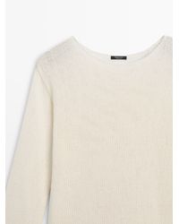 MASSIMO DUTTI - Jersey Punto Calado Mezcla Algodón - Lyst
