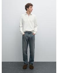 MASSIMO DUTTI - Polo Manga Larga 100% Algodón - Lyst
