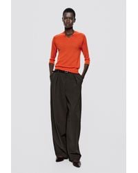 MASSIMO DUTTI - 100% Wool Knit Sweater - Lyst