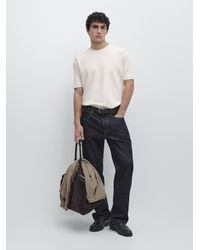MASSIMO DUTTI - 100% Cotton Medium Weight T-Shirt - Lyst