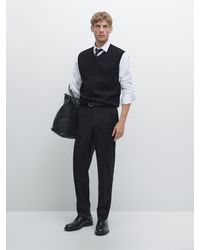 MASSIMO DUTTI - Elegante Anzughose Aus Wollmischgewebe - Lyst