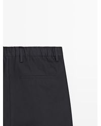 MASSIMO DUTTI - Cotton Double Dart Pants - Lyst