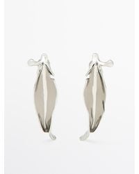 MASSIMO DUTTI - Boucles D'Oreilles Feuilles Irrégulières - Lyst