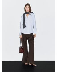 MASSIMO DUTTI - Camicia A Righe Stretch - Lyst