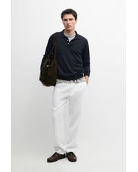 MASSIMO DUTTI - Linen Jogger Fit Trousers - Lyst