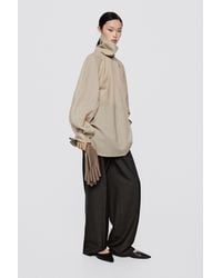 MASSIMO DUTTI - Wool Silk Blend Voluminous Blouse - Lyst