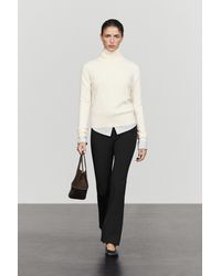 MASSIMO DUTTI - Wool-Blend Knit Turtleneck Sweater - Lyst