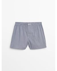 MASSIMO DUTTI - Popeline Boxershort Met Vichy Ruit - Lyst