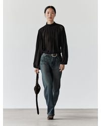 MASSIMO DUTTI - Flowing Blouse With Collar Detail - Lyst