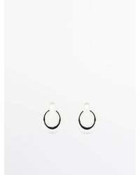 MASSIMO DUTTI - Double Link Earrings - Lyst