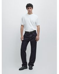 MASSIMO DUTTI - Short Sleeve Crew Neck T-Shirt - Lyst