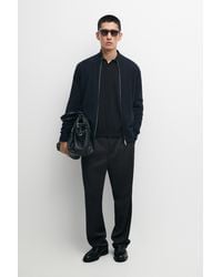 MASSIMO DUTTI - 100% Cashmere Zip-Up Knit Cardigan - Lyst