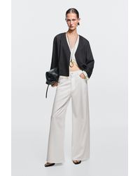MASSIMO DUTTI - Flowy Wide-Leg Jeans - Lyst