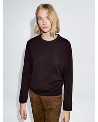 MASSIMO DUTTI - Jersey Punto Cuello Redondo 100% Cashmere - Lyst
