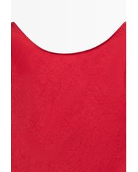 MASSIMO DUTTI - Vestido Midi Fluido Satén - Lyst