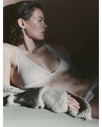 MASSIMO DUTTI - Lace Briefs With Frayed Detail - Lyst