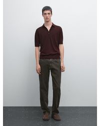 MASSIMO DUTTI - Polo Punto Manga Corta - Lyst