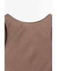 MASSIMO DUTTI - Vestido Midi Fluido Satén - Lyst
