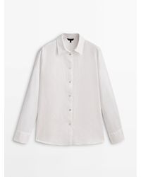 MASSIMO DUTTI - 100% Linen Shirt - Lyst