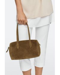 MASSIMO DUTTI - Split Suede Leather Mini Satchel Bag - Lyst