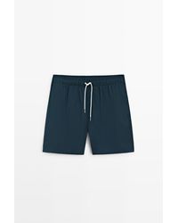 MASSIMO DUTTI - Plain Swim Trunks - Lyst