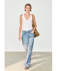MASSIMO DUTTI - Cotton Blend Strappy Top - Lyst