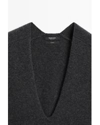 MASSIMO DUTTI - 100% Cashmere Knit Short Sleeve Sweater - Lyst
