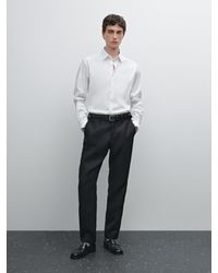 MASSIMO DUTTI - Camicia Slim Fit Stretch - Lyst