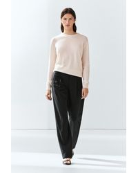 MASSIMO DUTTI - 100% Cashmere Long Sleeve Sweater - Lyst