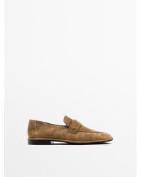 MASSIMO DUTTI - Soft Splitsuède Loafer - Lyst