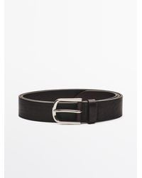 MASSIMO DUTTI - Nappa Leather Belt - Lyst