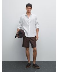 MASSIMO DUTTI - Chemise Slim 100 Lin - Lyst