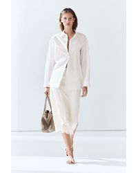 MASSIMO DUTTI - 100% Cotton Poplin Shirt - Lyst