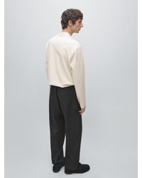 MASSIMO DUTTI - Polo Manga Larga Detalle Rib - Lyst