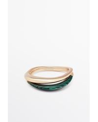 MASSIMO DUTTI - Double Malachite Bracelet - Lyst