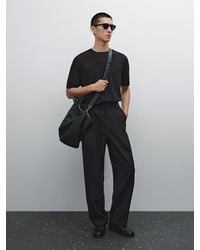 MASSIMO DUTTI - Maglietta Con Collo Rotondo - Lyst