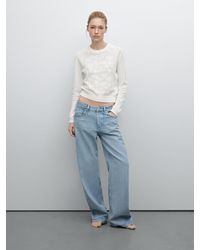 MASSIMO DUTTI - Pullover Mit Lace Und Lockerem Strickmuster - Lyst