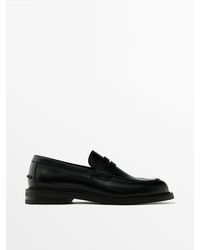 MASSIMO DUTTI - Penny Strap Loafers - Lyst