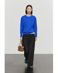 MASSIMO DUTTI - Wool Blend Knit Sweater With Round Neck - Lyst