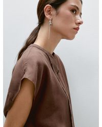MASSIMO DUTTI - Gilet Con Pettorina Con Bottoni - Lyst